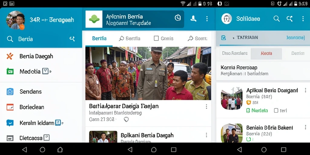 Tampilan antarmuka aplikasi 34R yang modern dan informatif.