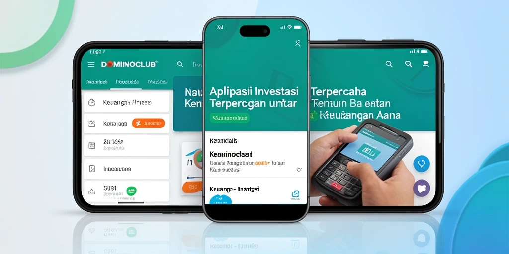 Antarmuka aplikasi DOMINOCLUB yang memudahkan investasi bagi pengguna.