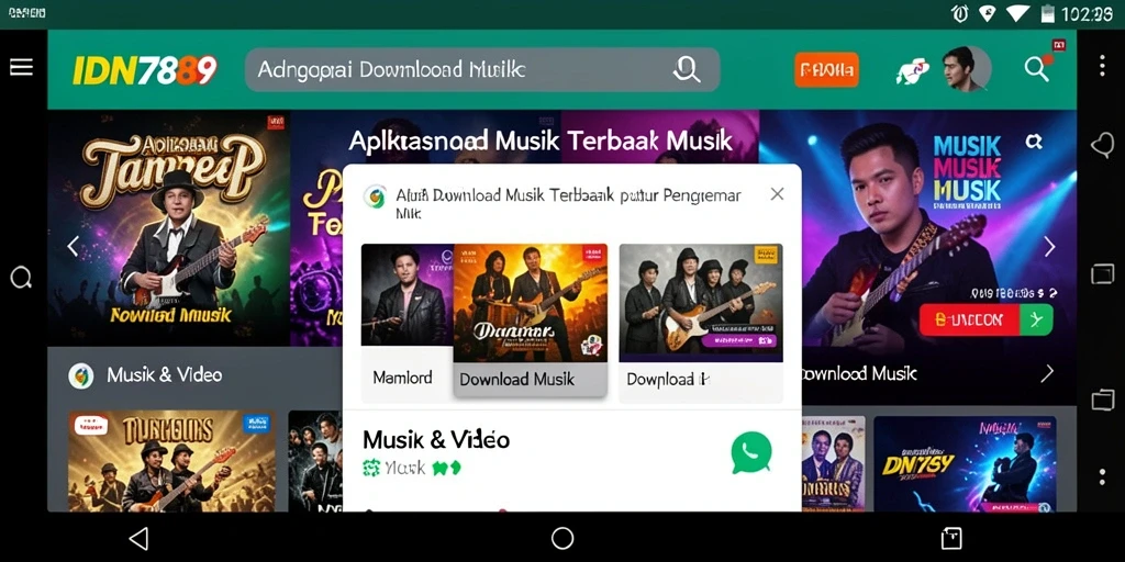 Tampilan antarmuka IDN789 yang menarik dan user-friendly.