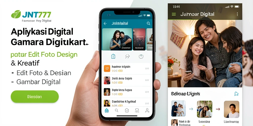Tampilan antarmuka JNT777 yang intuitif dan modern.